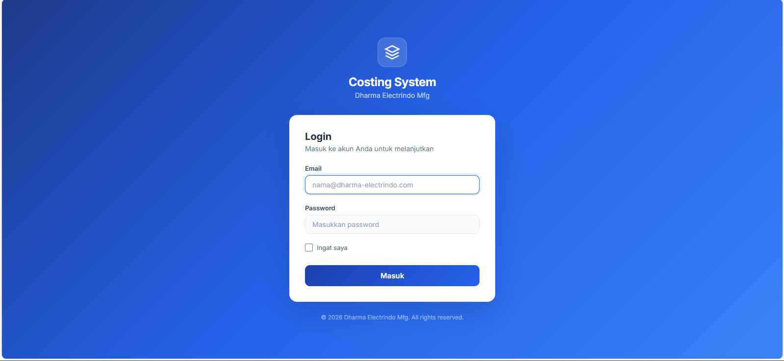 Costing System
